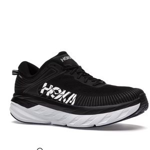 HOKA Bondi 7 Black and White - size 8.5; great condition